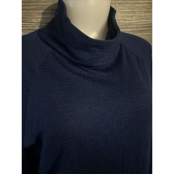 Women’s Stanfield Heritage Murino Wool Blend Pull Over Turtleneck Sweater Blue - Picture 3 of 6